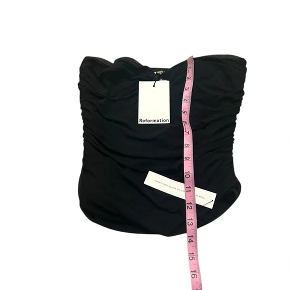 REFORMATION Myra ruched knit top nwt - Picture 3 of 6